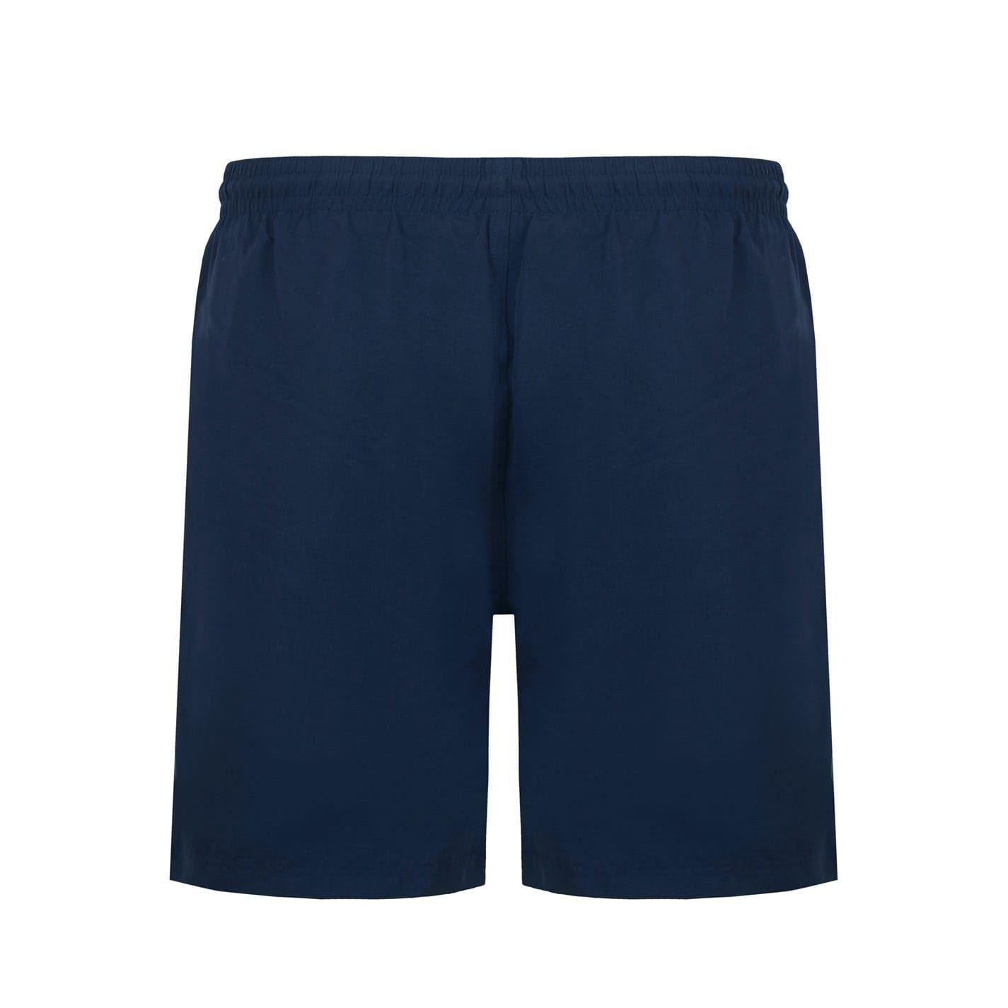 Navy - Back - Lonsdale Mens Stripe Shorts