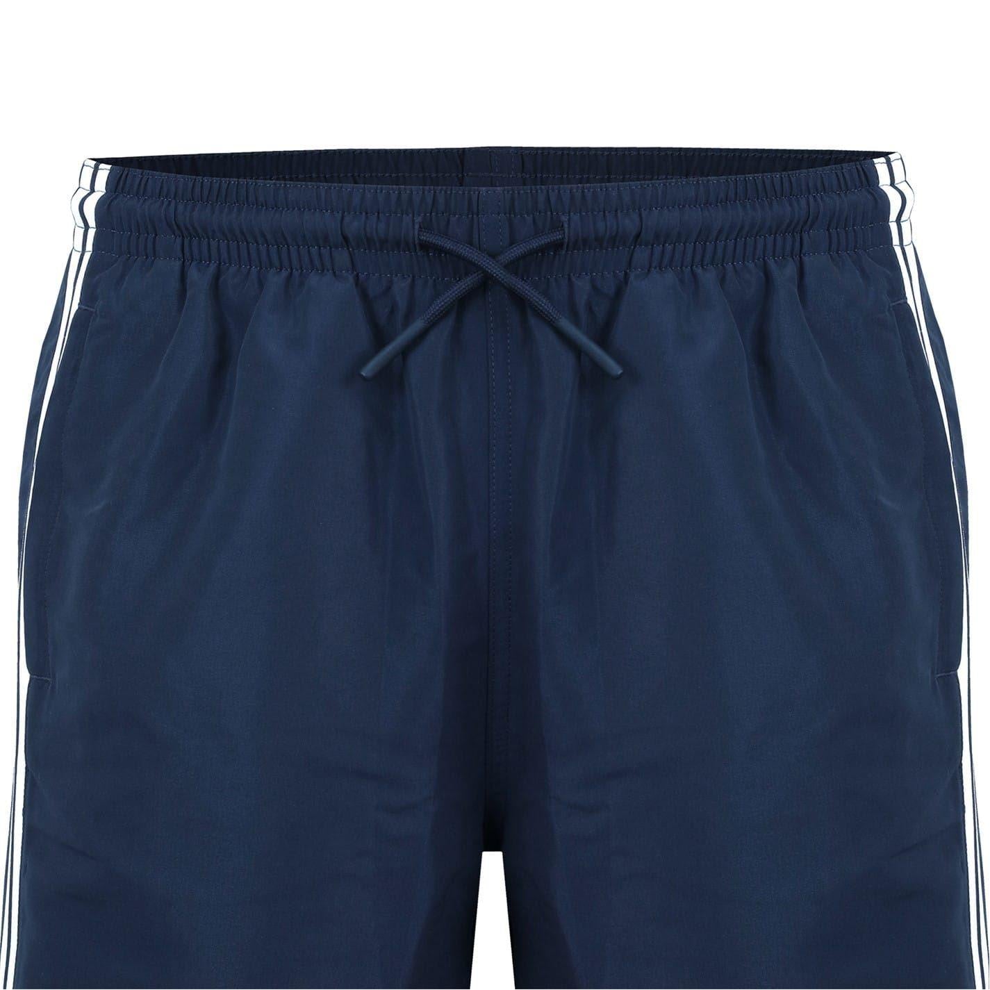Navy - Pack Shot - Lonsdale Mens Stripe Shorts