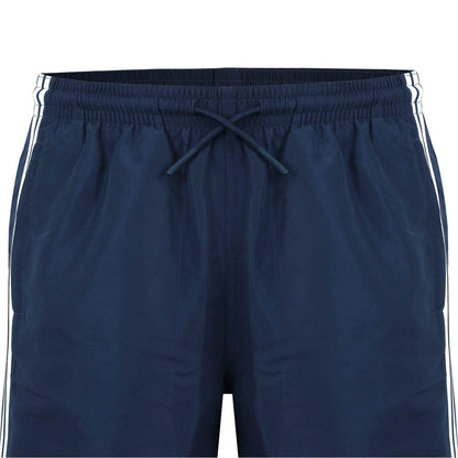 Navy - Pack Shot - Lonsdale Mens Stripe Shorts