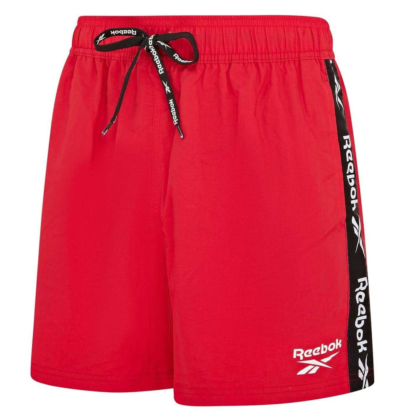 Red - Lifestyle - Reebok Mens Regular Swim Shorts