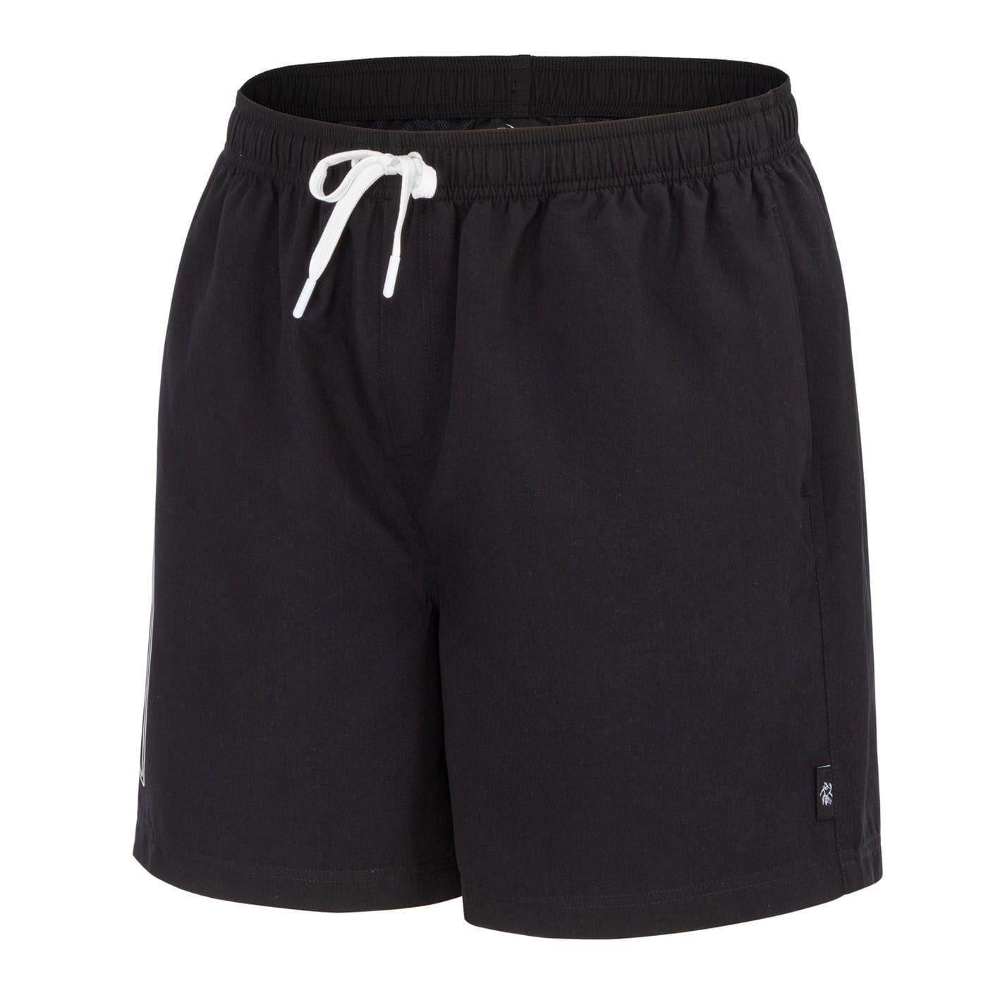 Black - Side - Hot Tuna Mens Relaxed Fit Swim Shorts