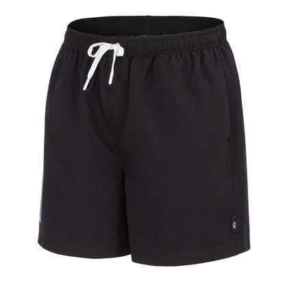 Black - Side - Hot Tuna Mens Relaxed Fit Swim Shorts