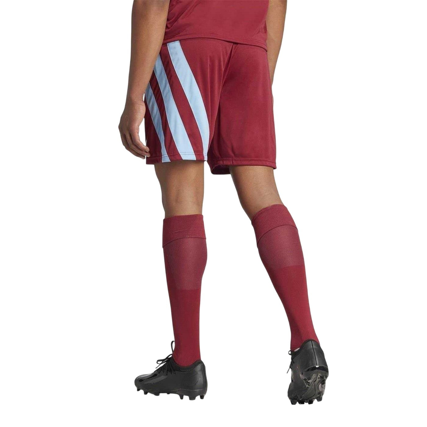 Burgundy-Blue - Back - Adidas Mens Fortore 23 Regular Football Shorts