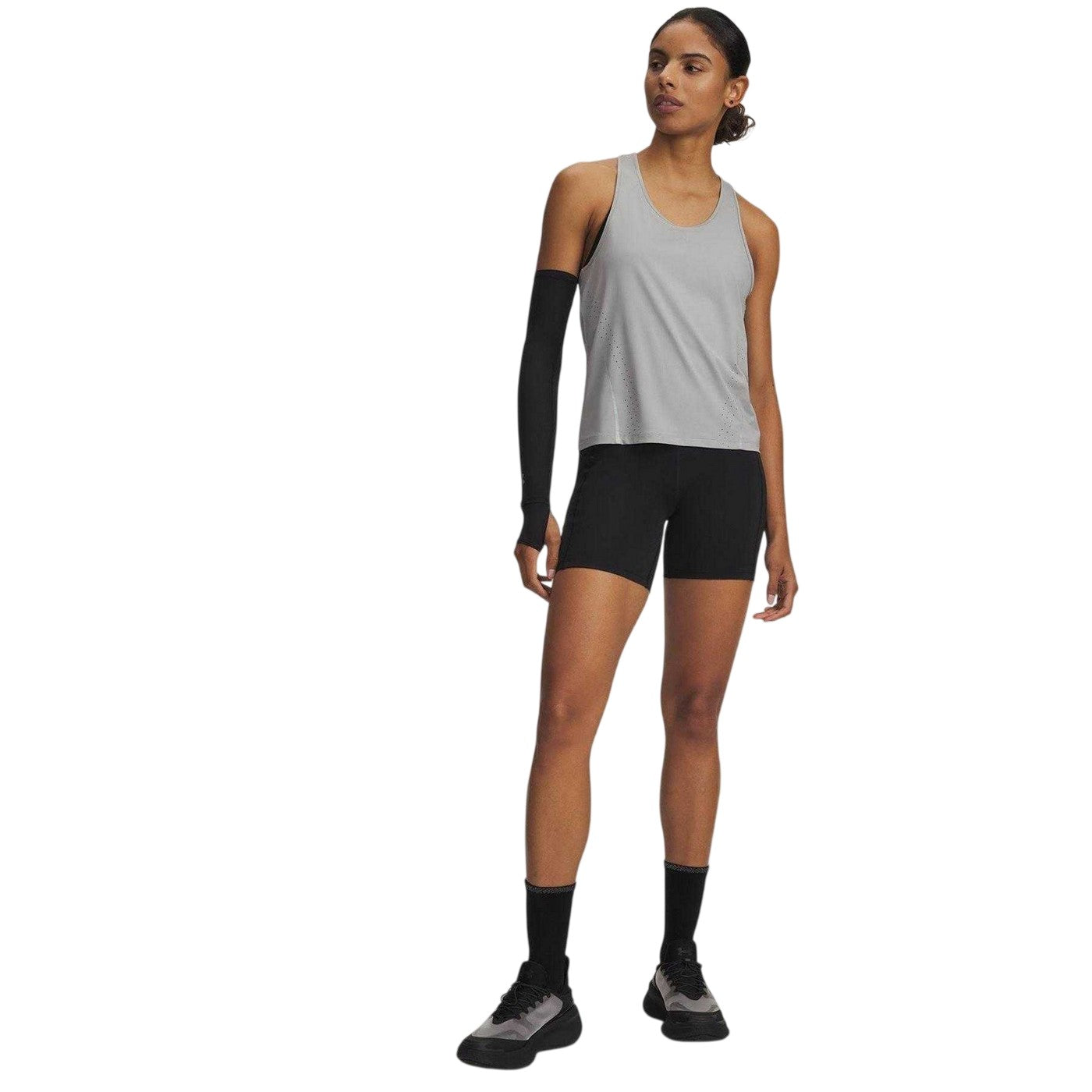Black - Lifestyle - Under Armour Womens-Ladies High Waist Cycling Shorts