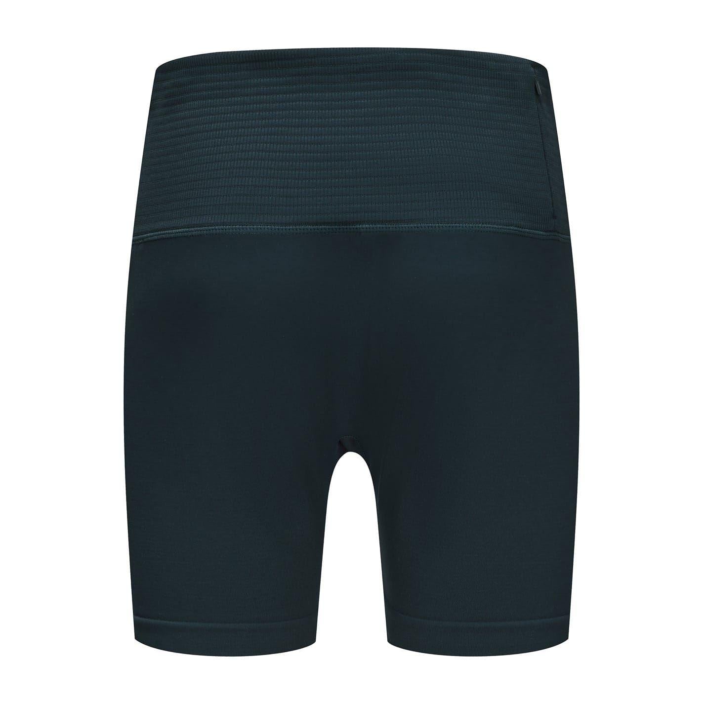 Forest Green - Back - LA Gear Womens-Ladies Zip Pocket High Waist Cycling Shorts