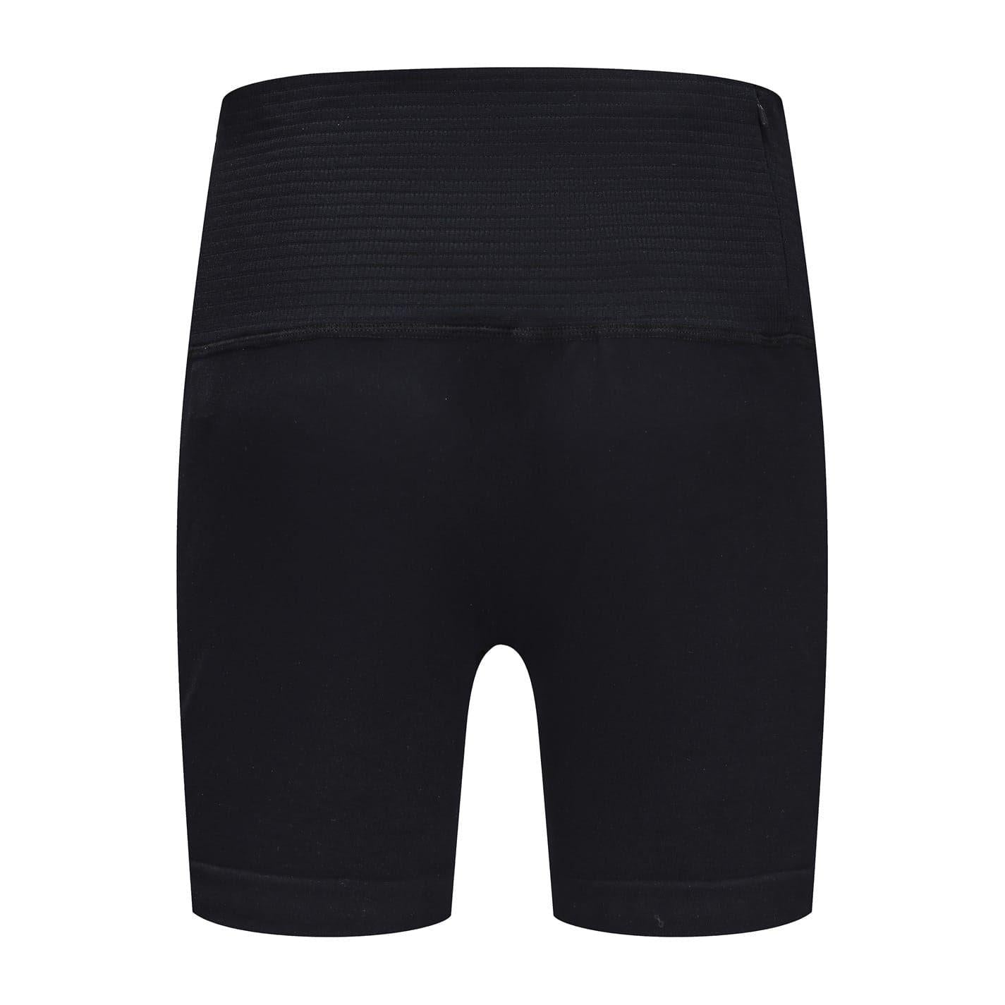 Black - Back - LA Gear Womens-Ladies Zip Pocket High Waist Cycling Shorts