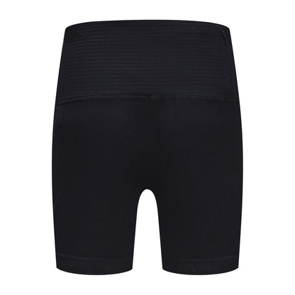 Black - Back - LA Gear Womens-Ladies Zip Pocket High Waist Cycling Shorts