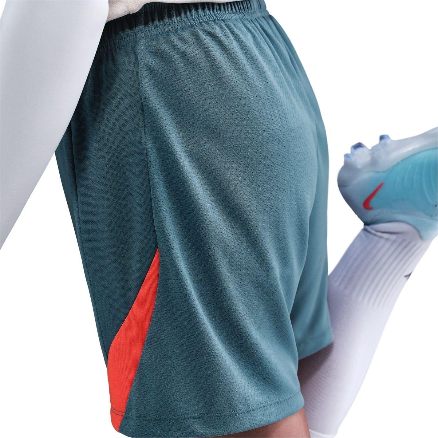 Blue-Orange - Side - Nike Womens-Ladies Strike Football Shorts