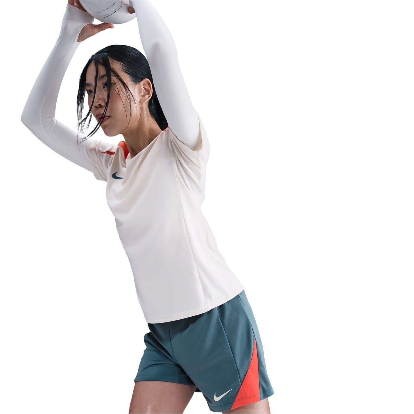 Blue-Orange - Lifestyle - Nike Womens-Ladies Strike Football Shorts
