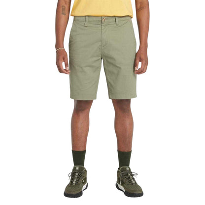 Green - Side - Timberland Mens Topsfield Chino Shorts