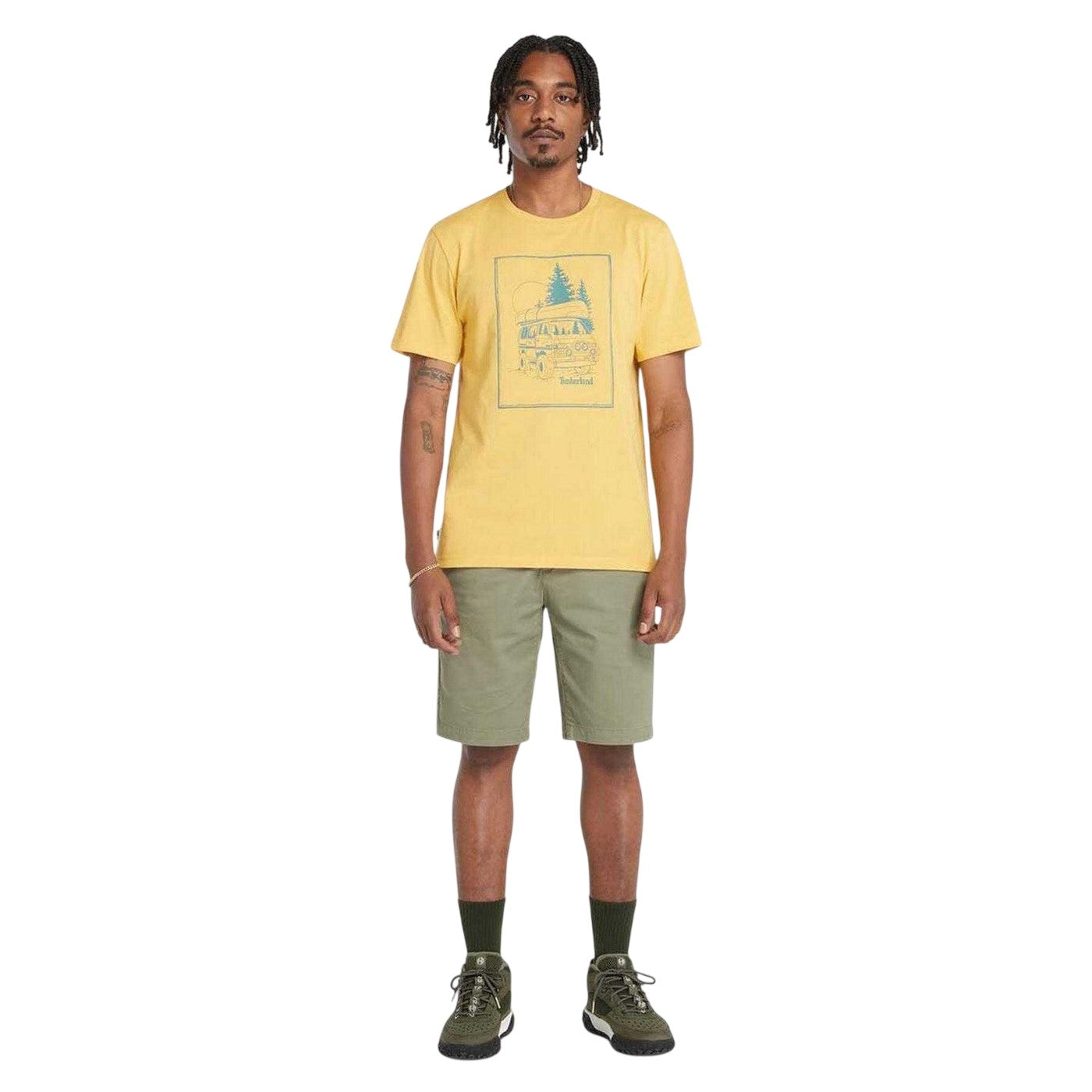 Green - Lifestyle - Timberland Mens Topsfield Chino Shorts