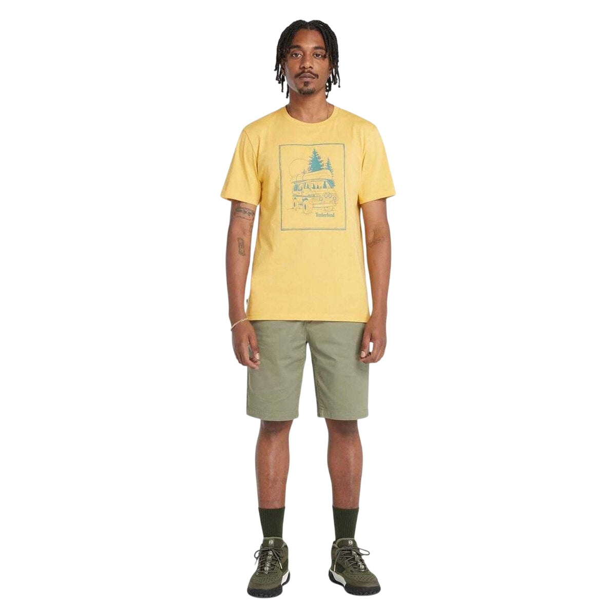 Green - Lifestyle - Timberland Mens Topsfield Chino Shorts