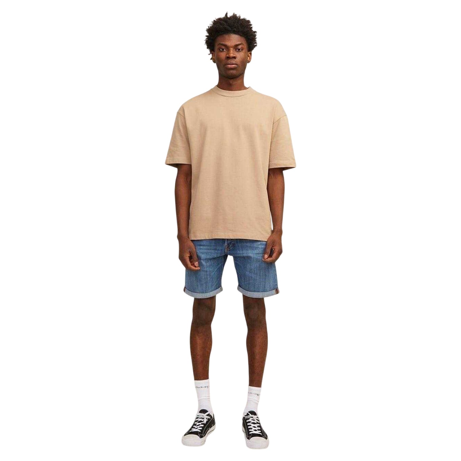 Blue Denim - Lifestyle - Jack And Jones Mens Denim Jean Shorts