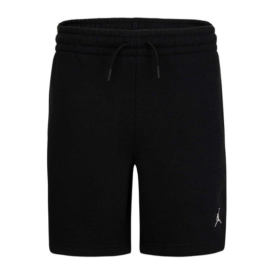 Black-White - Front - Nike Boys Air Jordan Fleece Regular Shorts