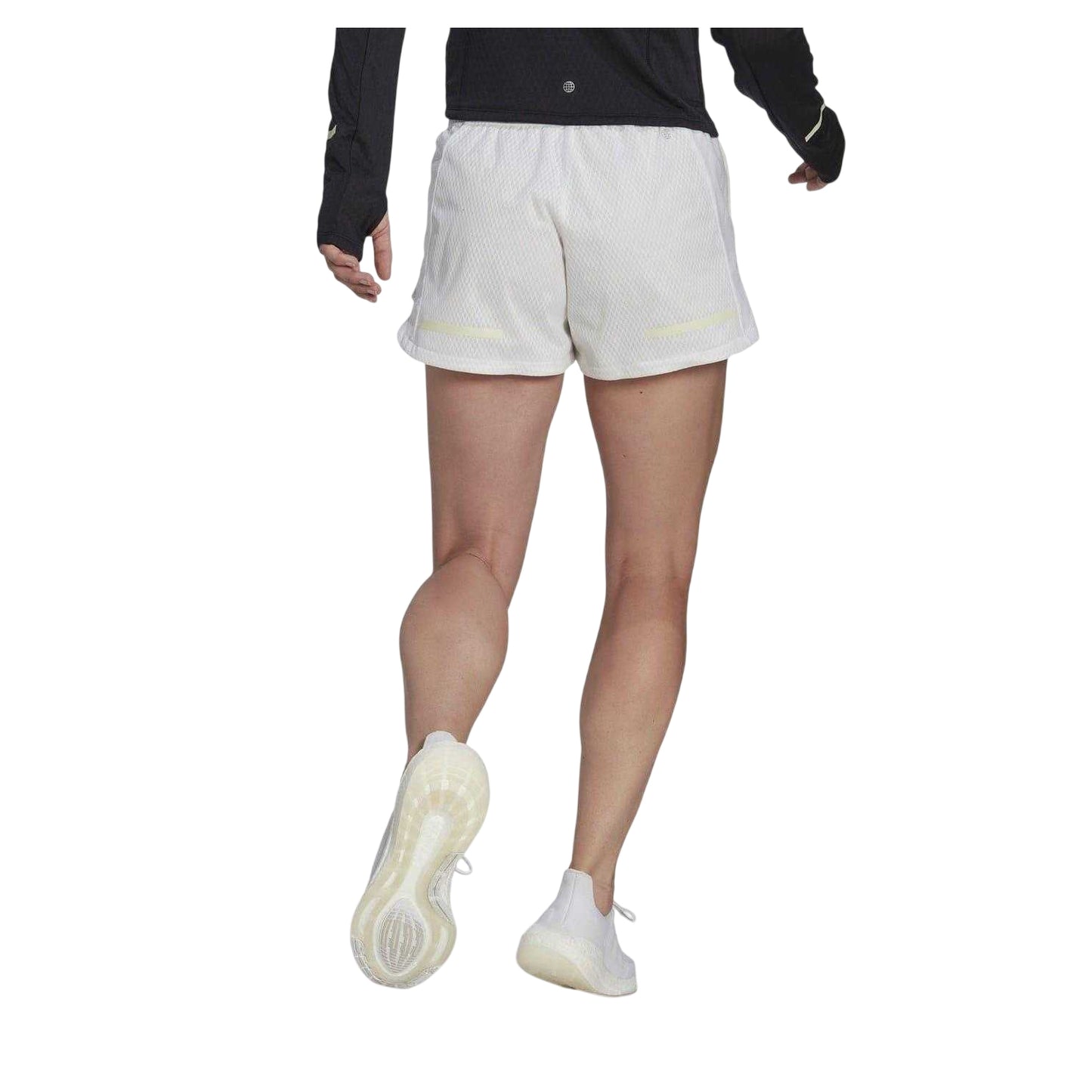 White - Back - Adidas Womens-Ladies Xcity Running Shorts