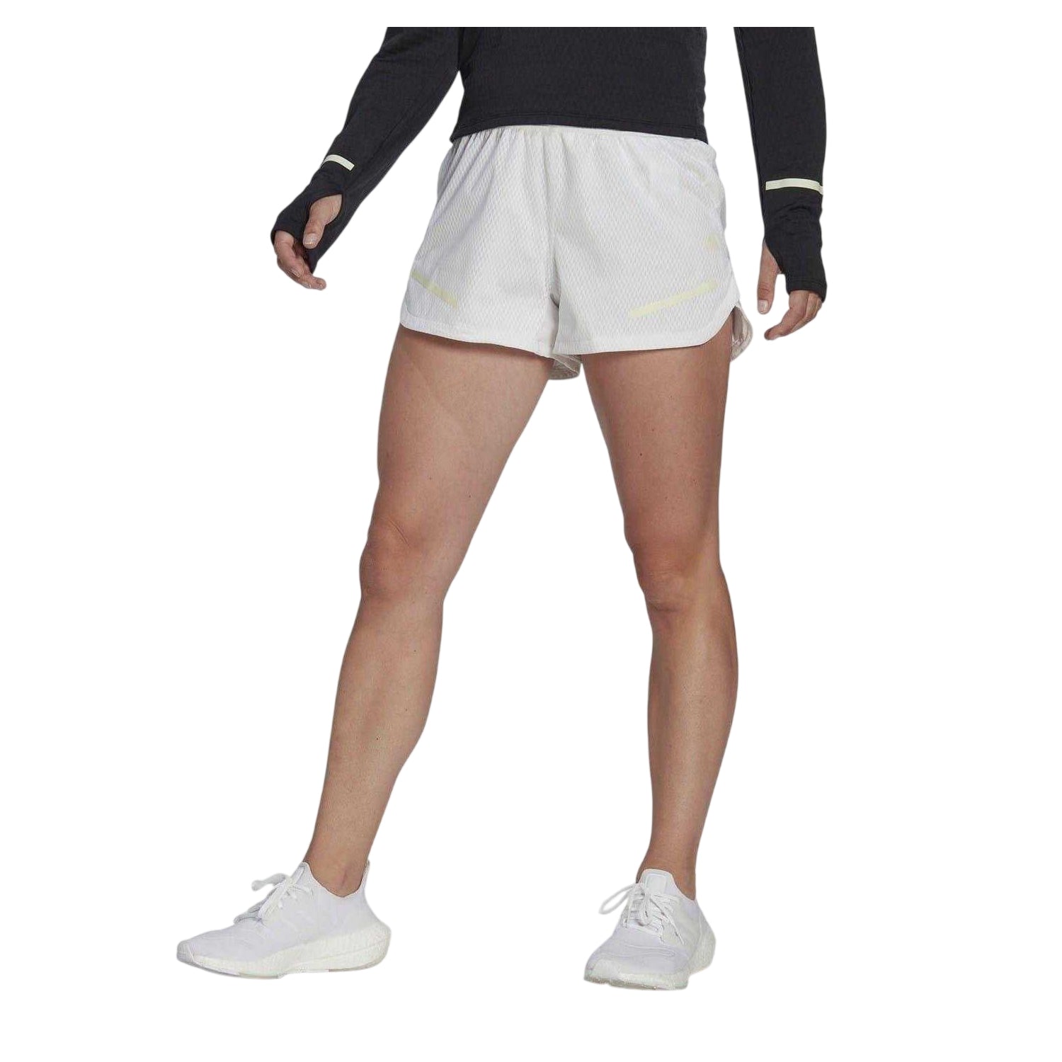 White - Lifestyle - Adidas Womens-Ladies Xcity Running Shorts