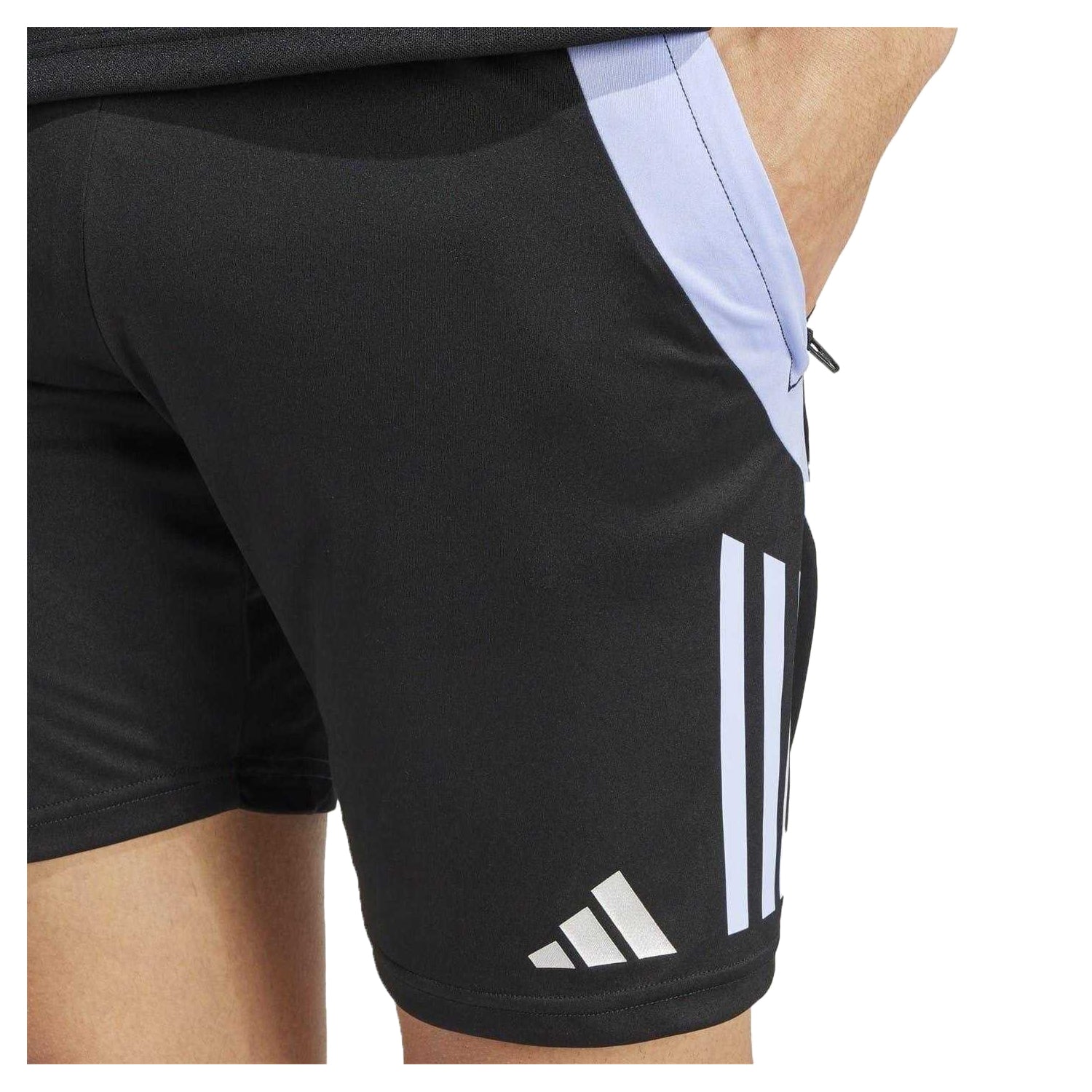 Black-Blue - Side - Adidas Unisex Adult Recycled Polyester New Zealand All Blacks Shorts