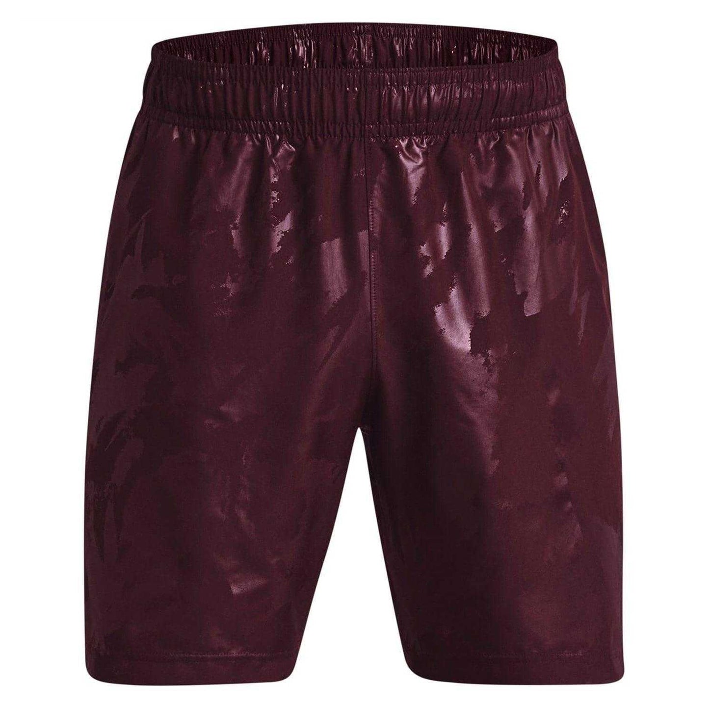 Maroon - Front - Under Armour Mens Embossed Shorts