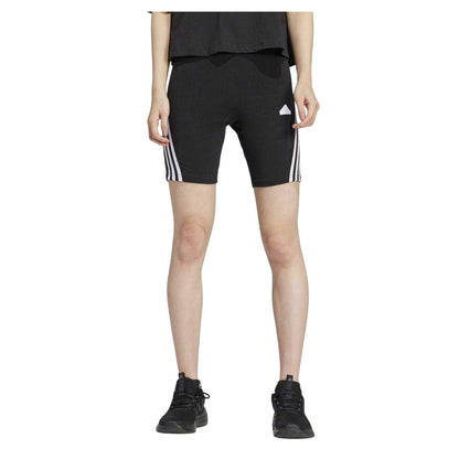 Black - Lifestyle - Adidas Womens-Ladies Future Icons 3 Slim Cycling Biker Shorts