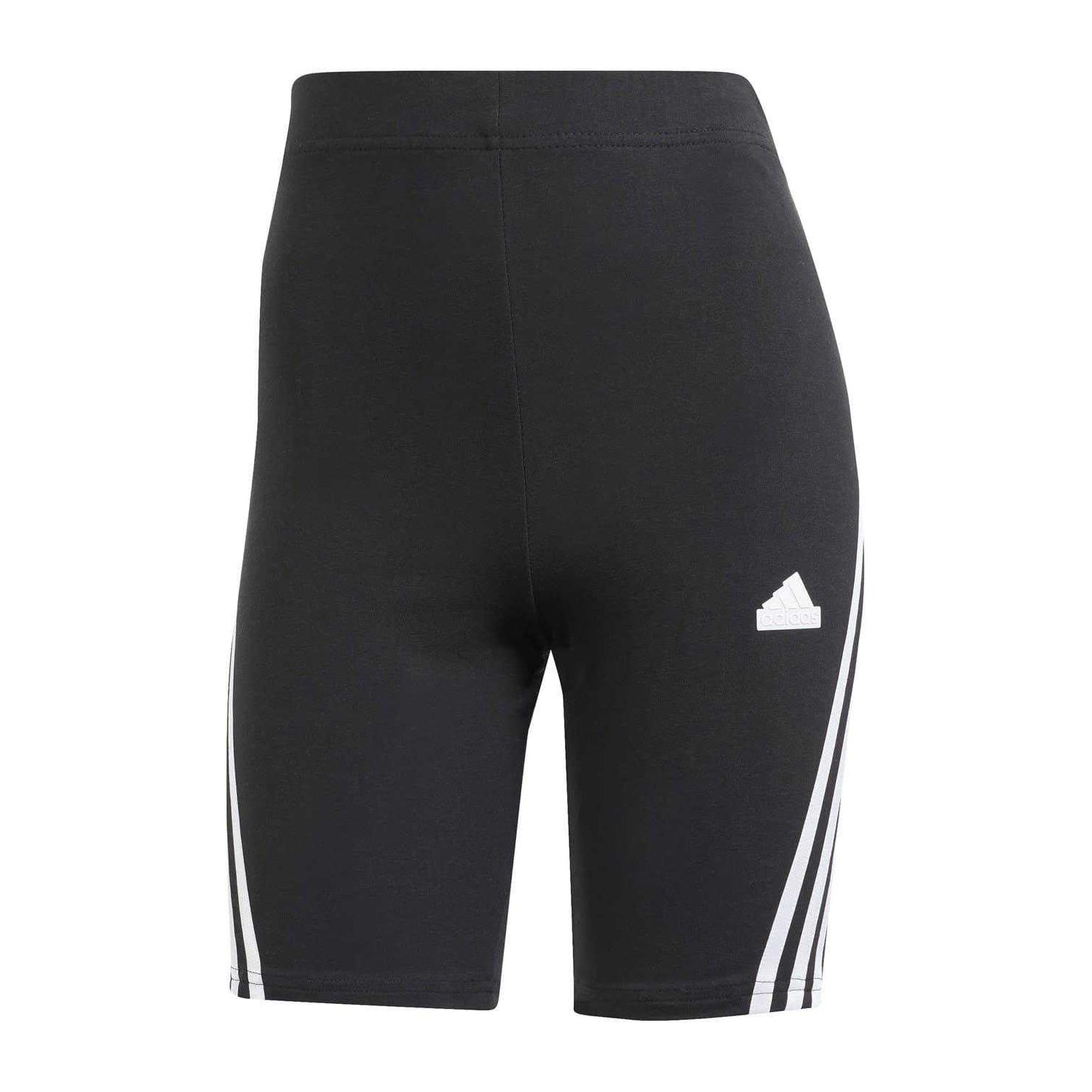 Black - Front - Adidas Womens-Ladies Future Icons 3 Slim Cycling Biker Shorts