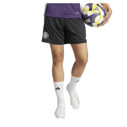 Black - Lifestyle - Adidas Womens-Ladies Manchester United FC Shorts