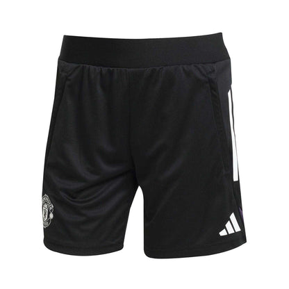 Black - Front - Adidas Womens-Ladies Manchester United FC Shorts