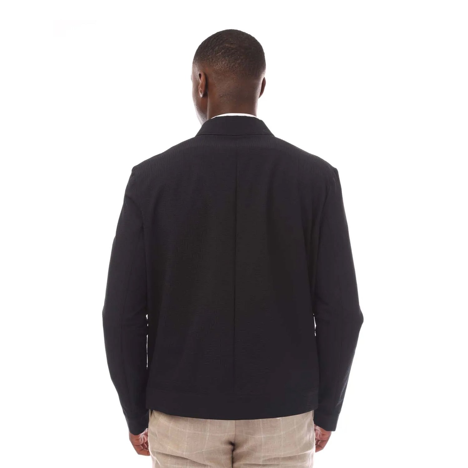 Dark Blue - Back - Hugo Mens Hellys Slim Overshirt