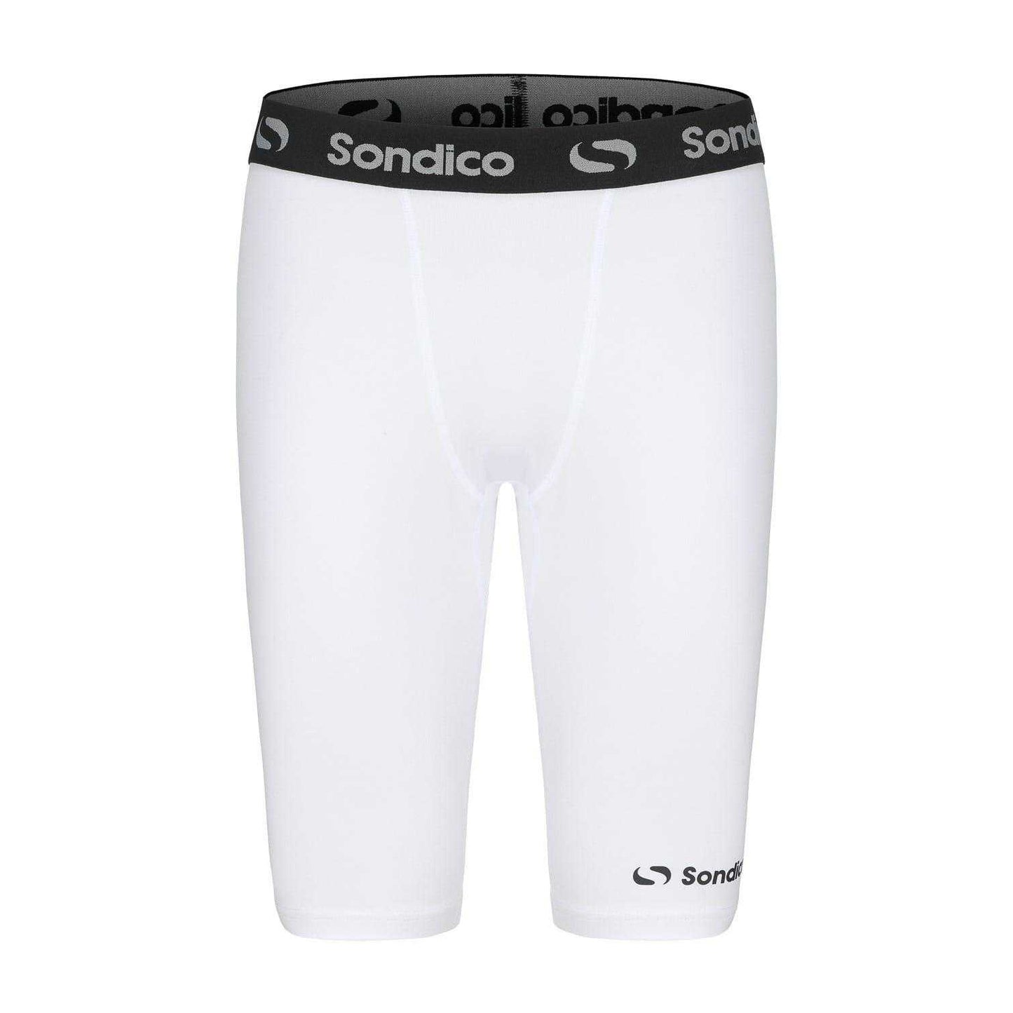 White - Front - Sondico Mens Core 9 Compression Shorts