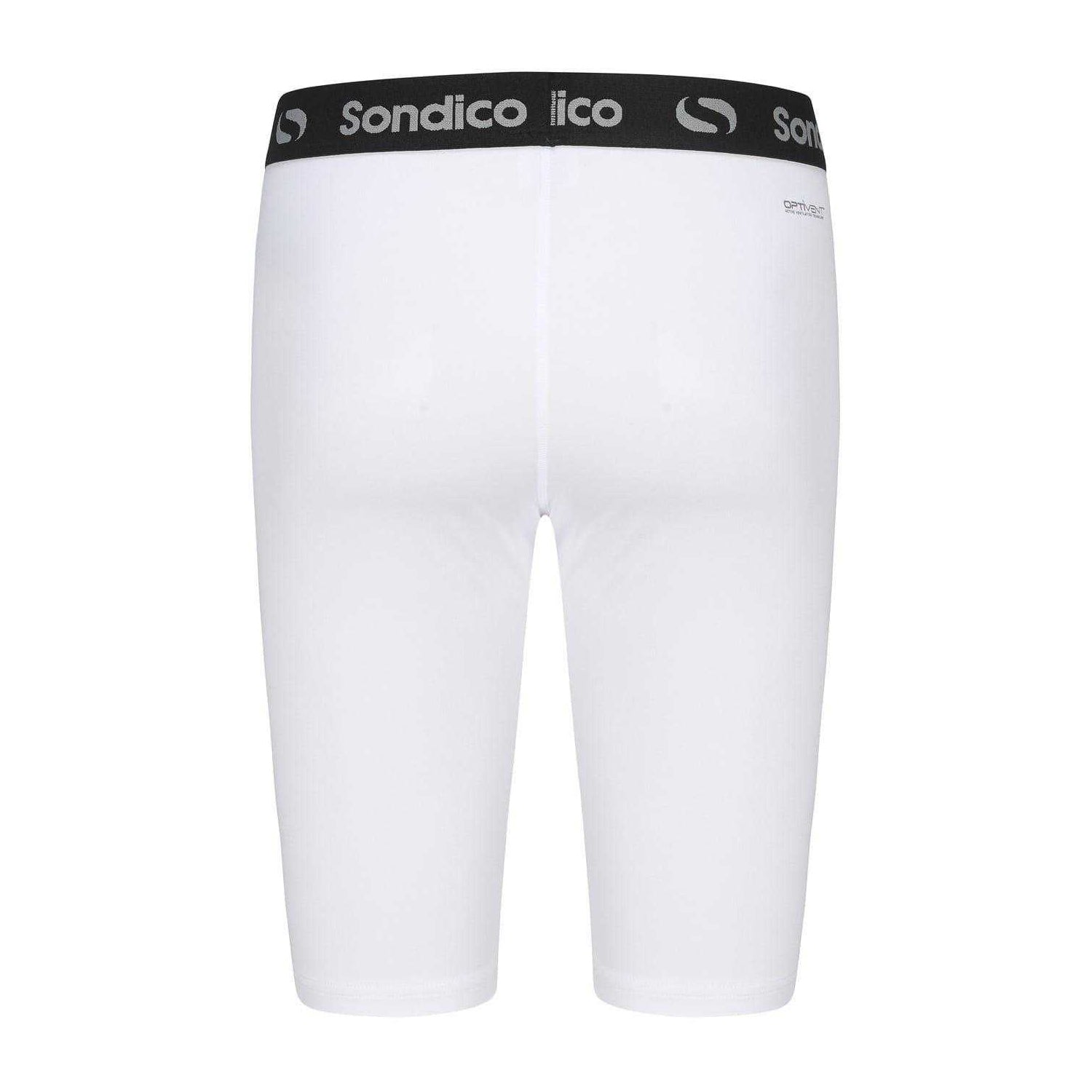 White - Back - Sondico Mens Core 9 Compression Shorts