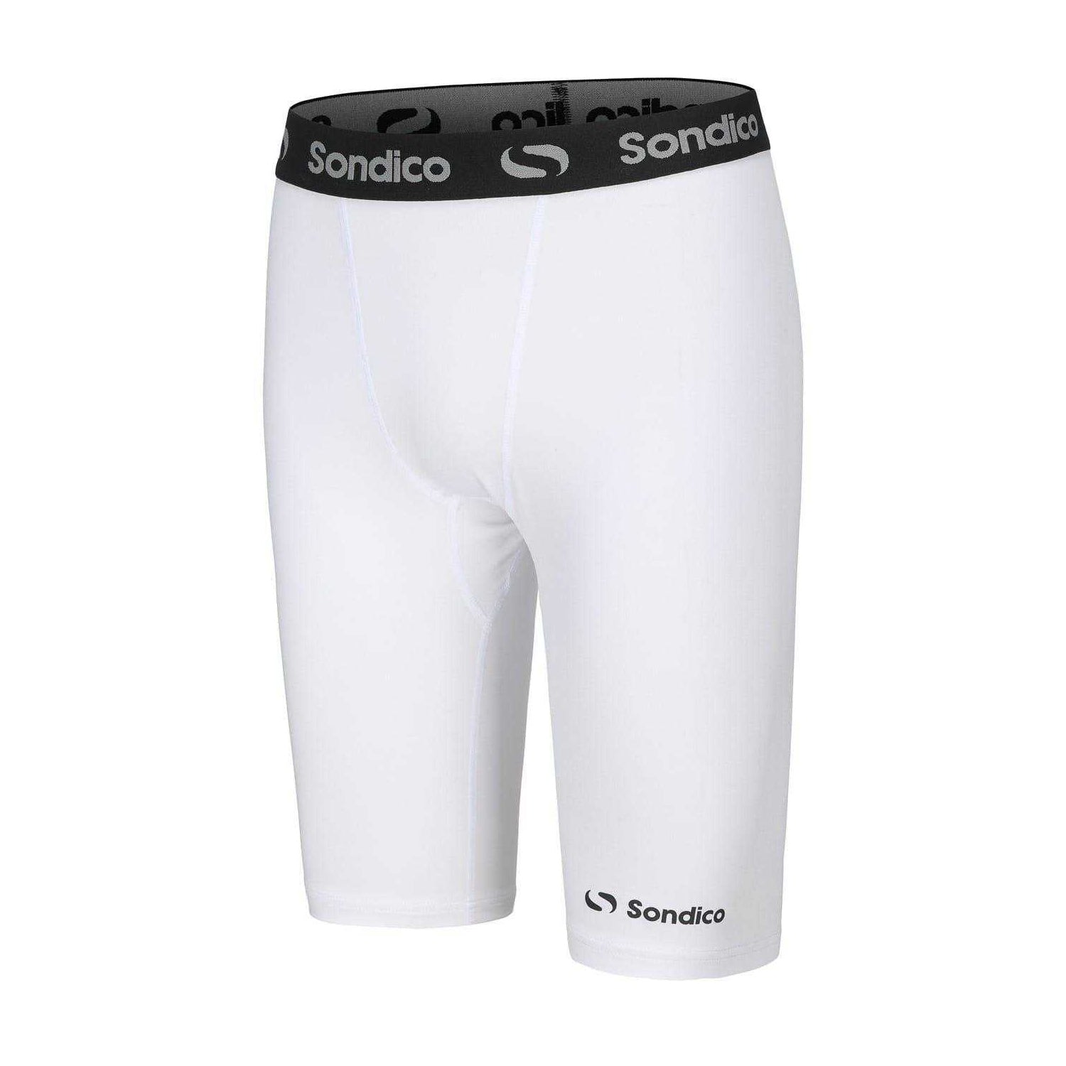 White - Side - Sondico Mens Core 9 Compression Shorts