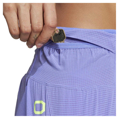 Cobalt Blue - Side - Adidas Womens-Ladies Adizero Running Shorts