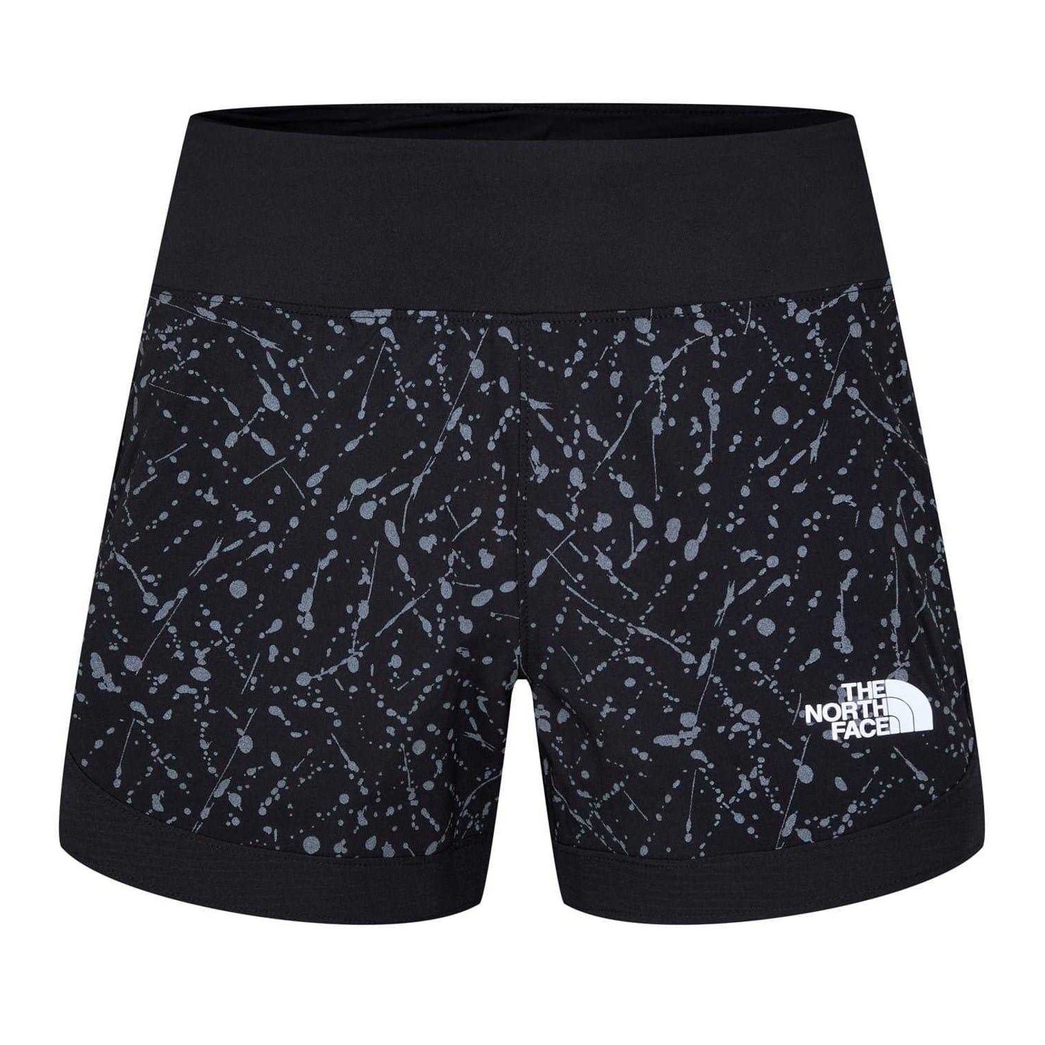 Reflective Black Print - Front - The North Face Womens-Ladies Sunriser Slim Running Shorts