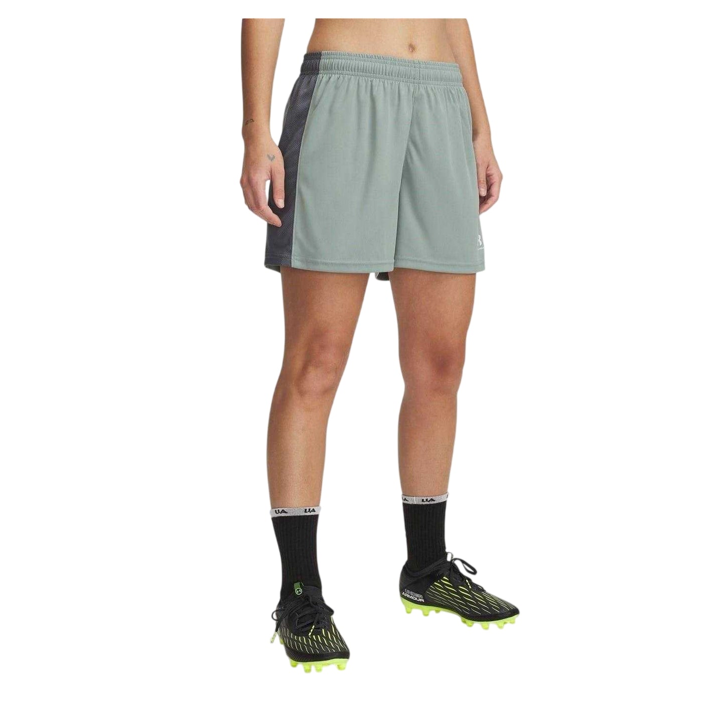Green - Front - Under Armour Womens-Ladies Football Shorts