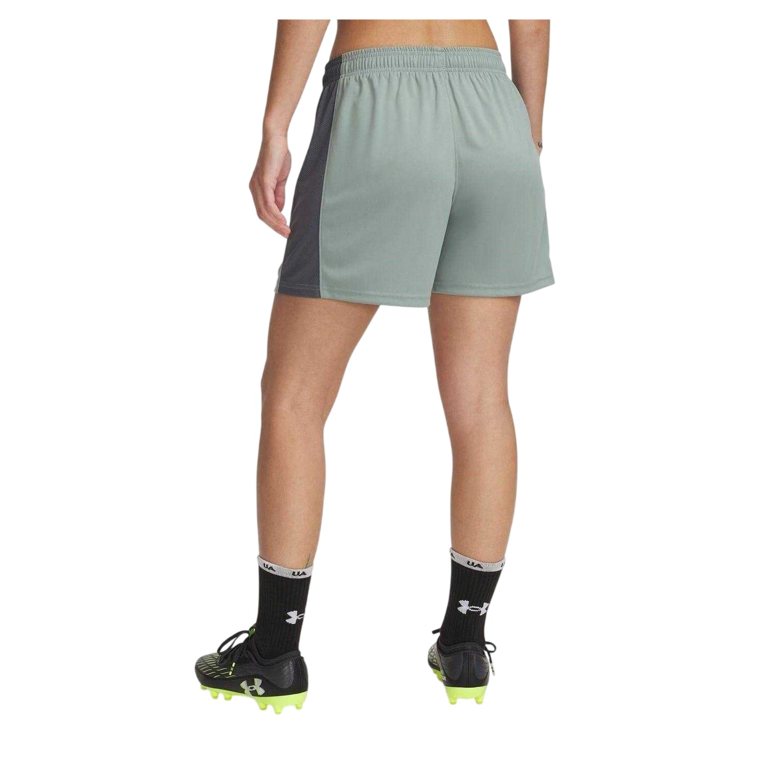 Green - Back - Under Armour Womens-Ladies Football Shorts