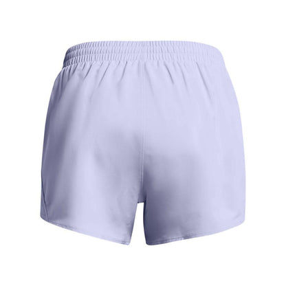 Purple - Back - Under Armour Womens-Ladies Fly By Shorts