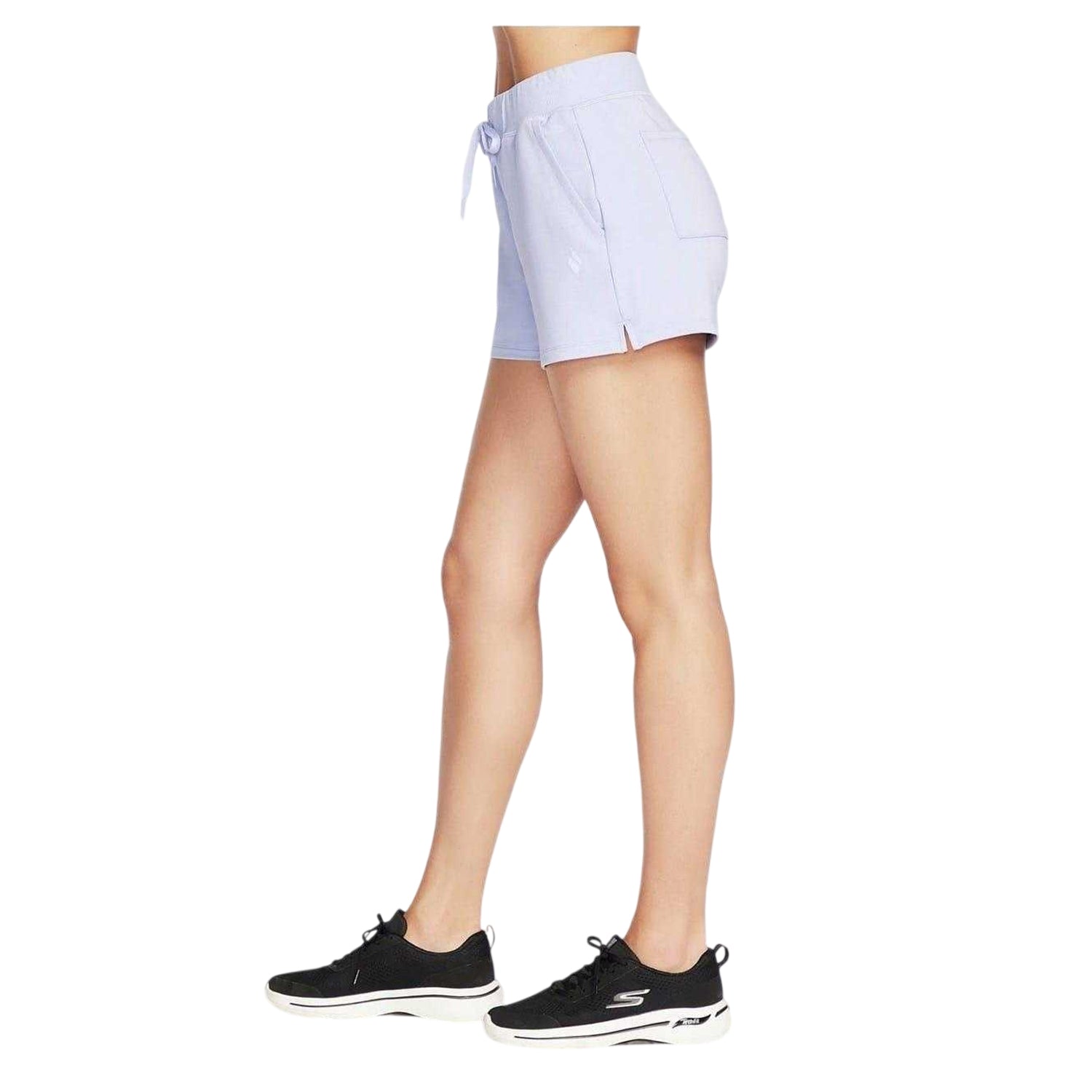 Lavender Purple-Pinky Purple - Side - Skechers Womens-Ladies Plain Shorts