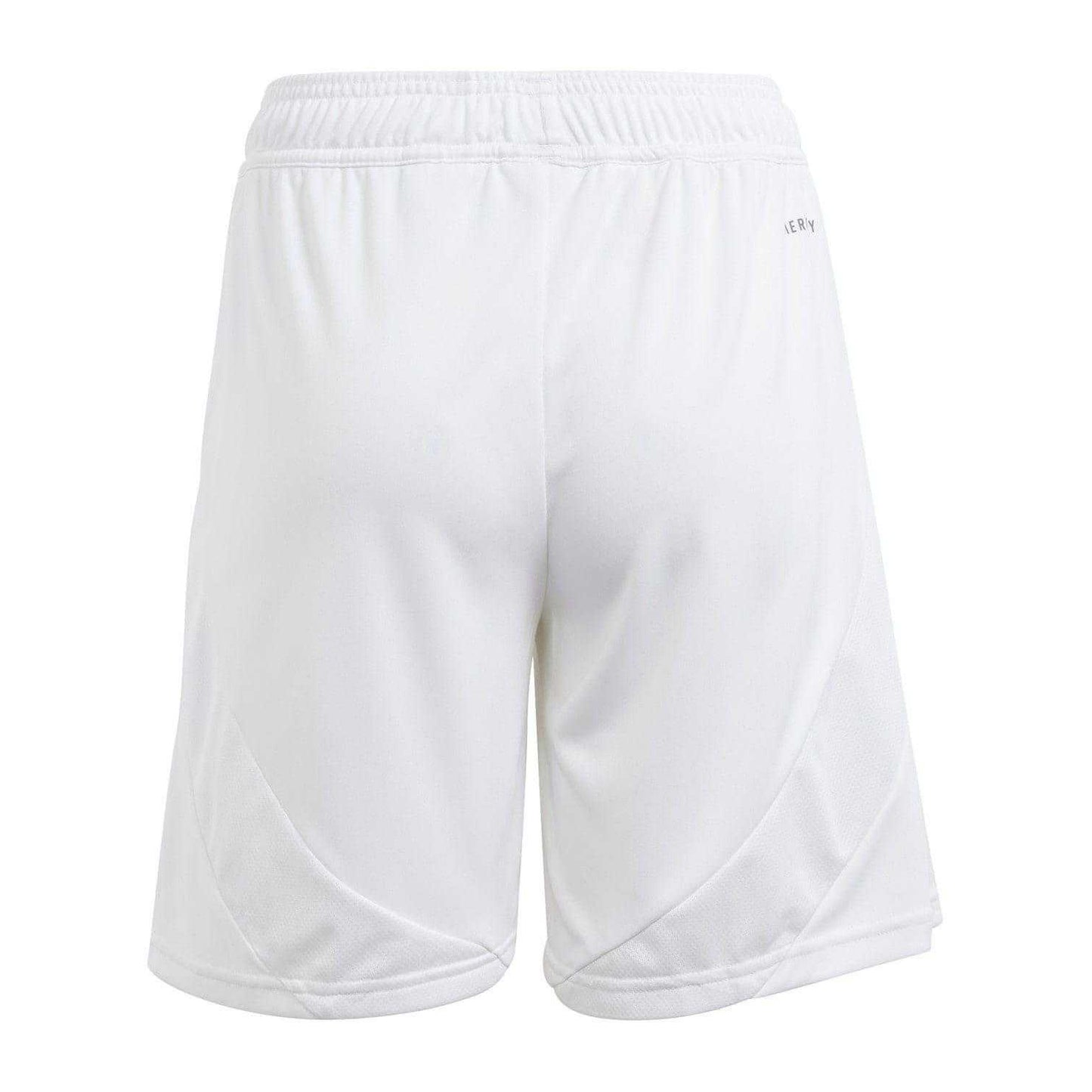 White - Back - Adidas Boys Belgium Moisture Wicking Football Shorts
