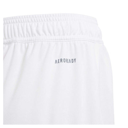 White - Side - Adidas Boys Belgium Moisture Wicking Football Shorts