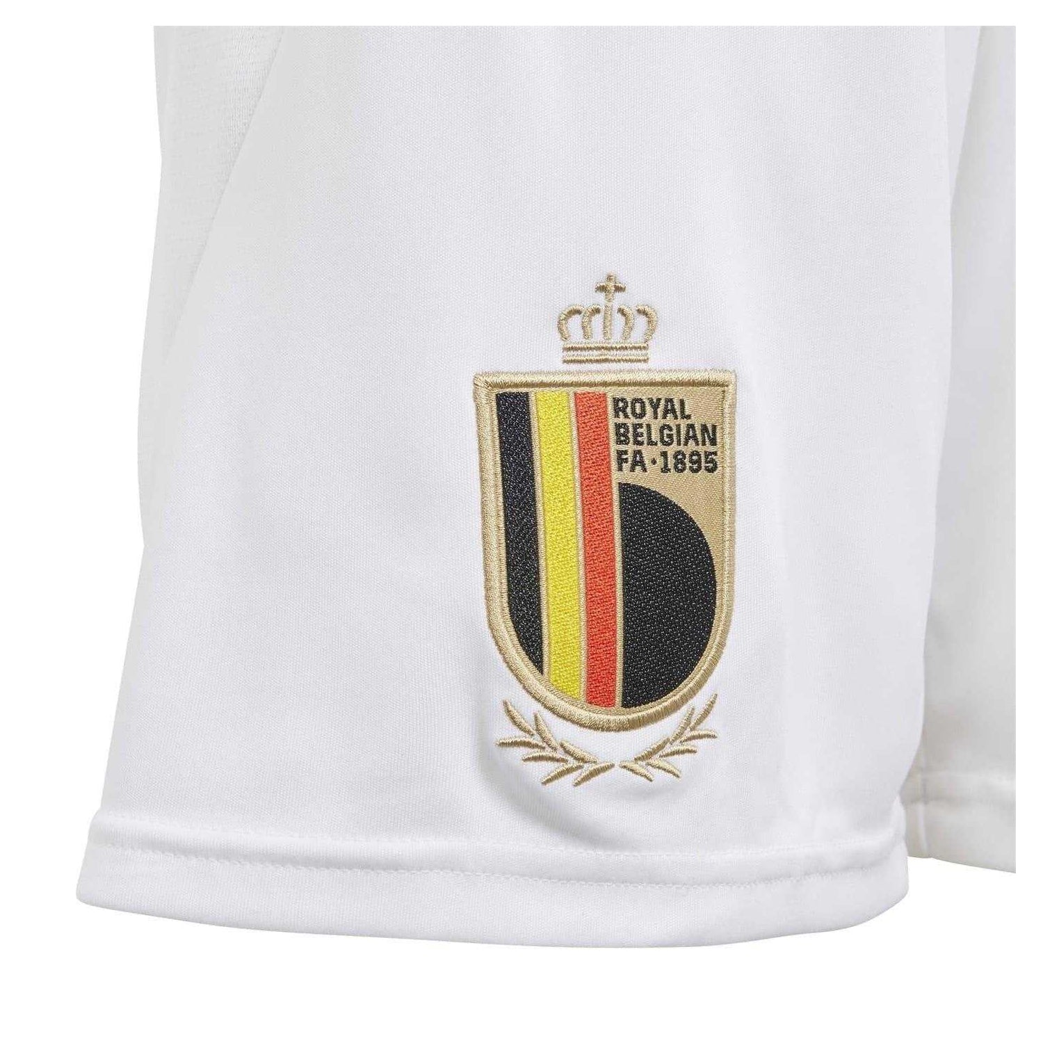 White - Lifestyle - Adidas Boys Belgium Moisture Wicking Football Shorts