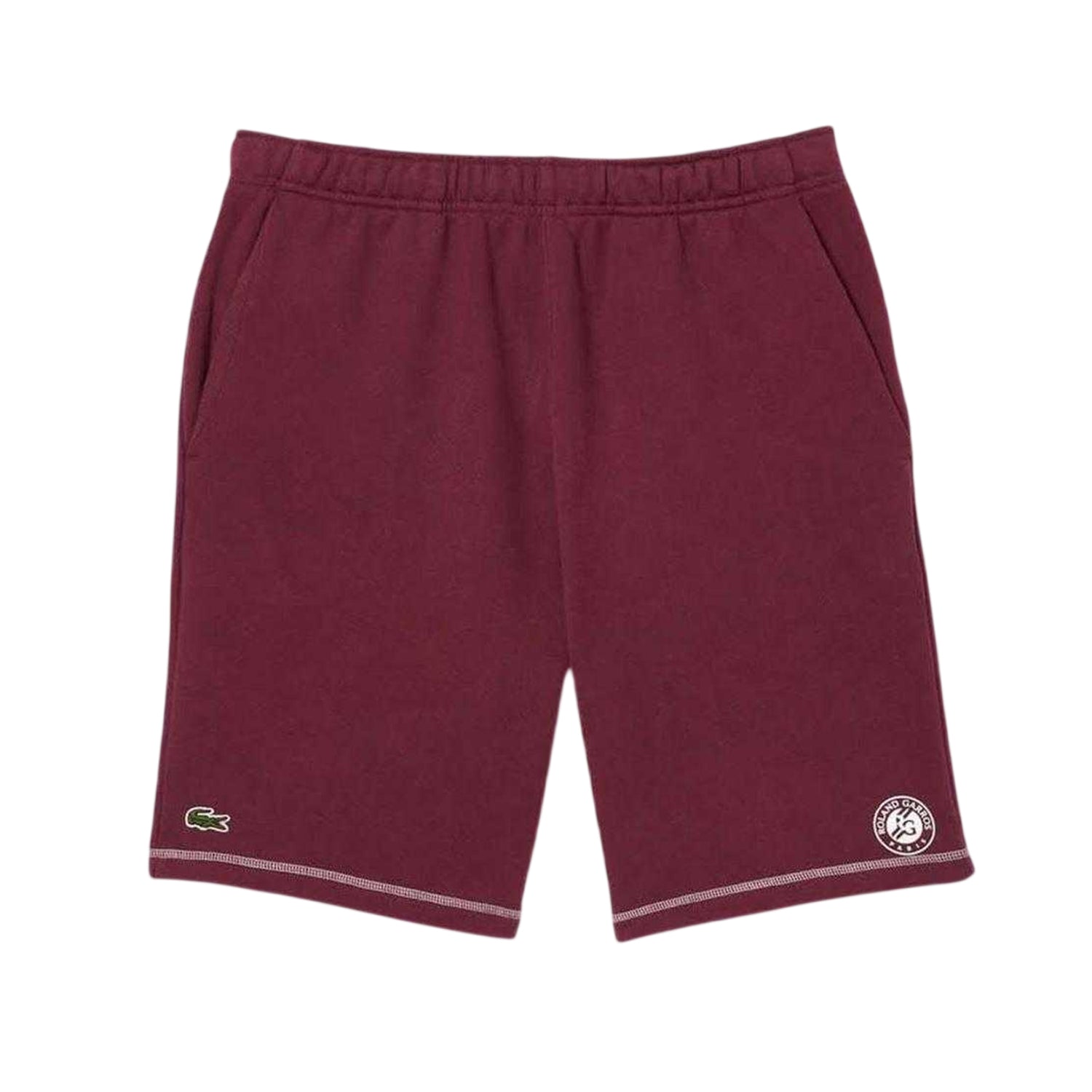 Red - Front - Lacoste Mens Roland Garros Edition Tennis Shorts