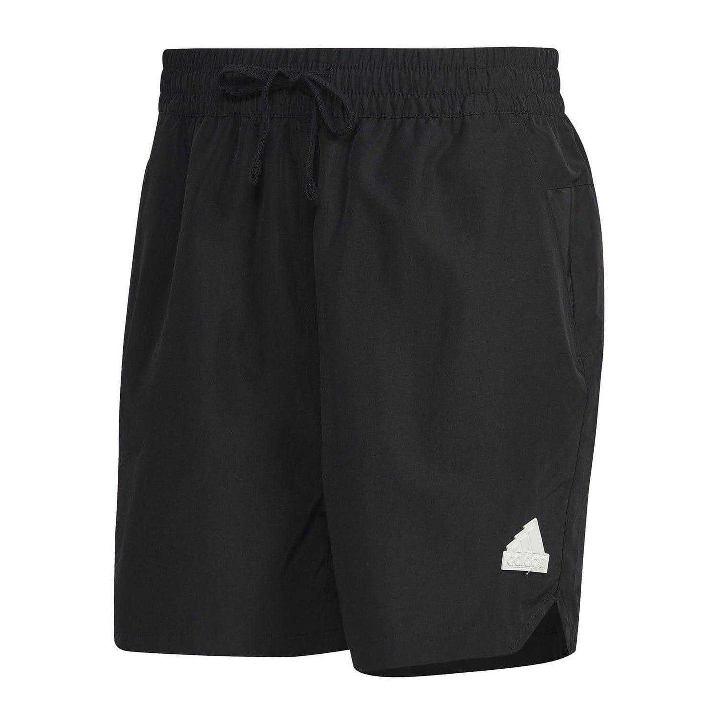 Black - Front - Adidas Mens Tech Regular Shorts