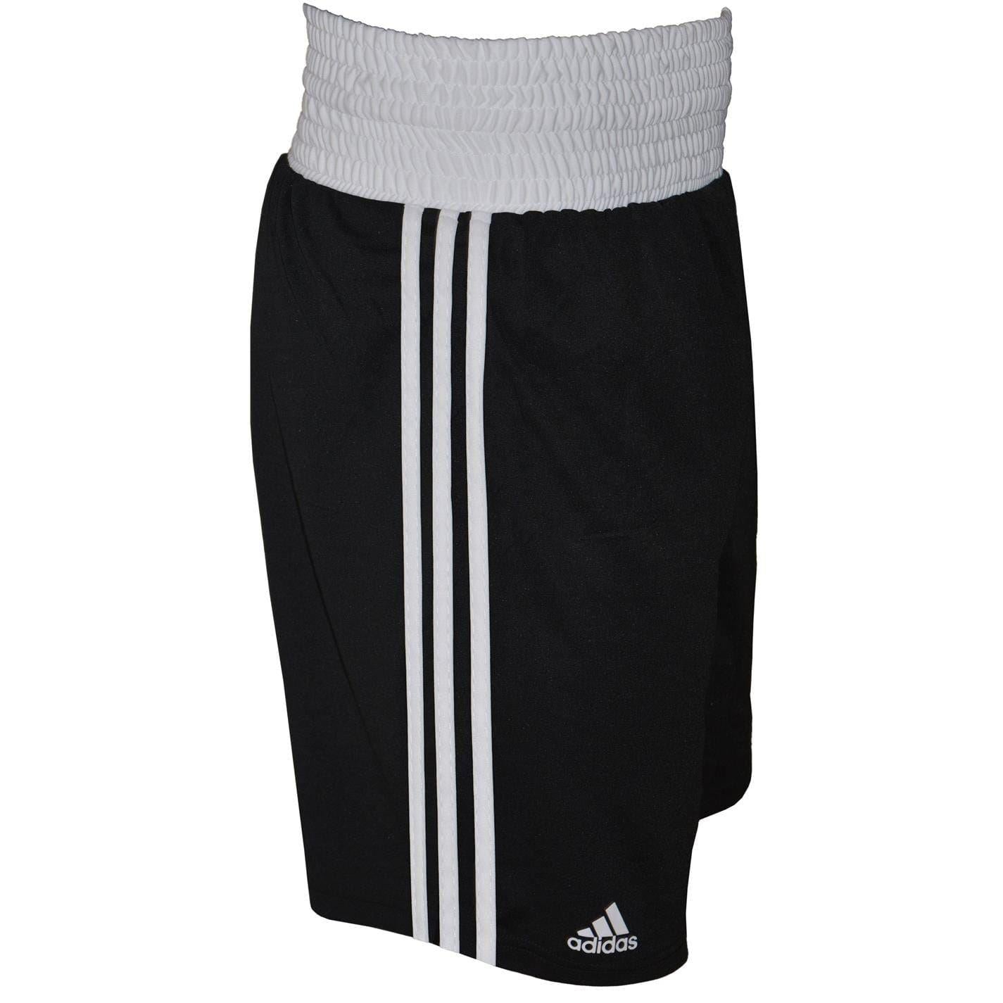 Black - Side - Adidas Mens Climalite Boxing Shorts