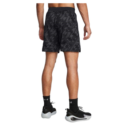 Black-Grey - Back - Under Armour Unisex Adult Curry Shorts