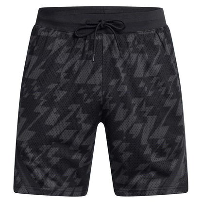Black-Grey - Front - Under Armour Unisex Adult Curry Shorts