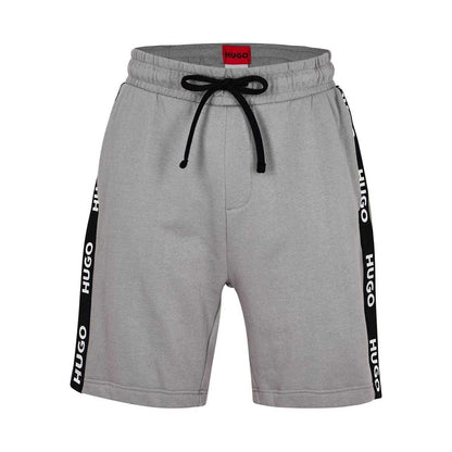Medium Grey - Front - Hugo Mens Sporty Cotton Shorts