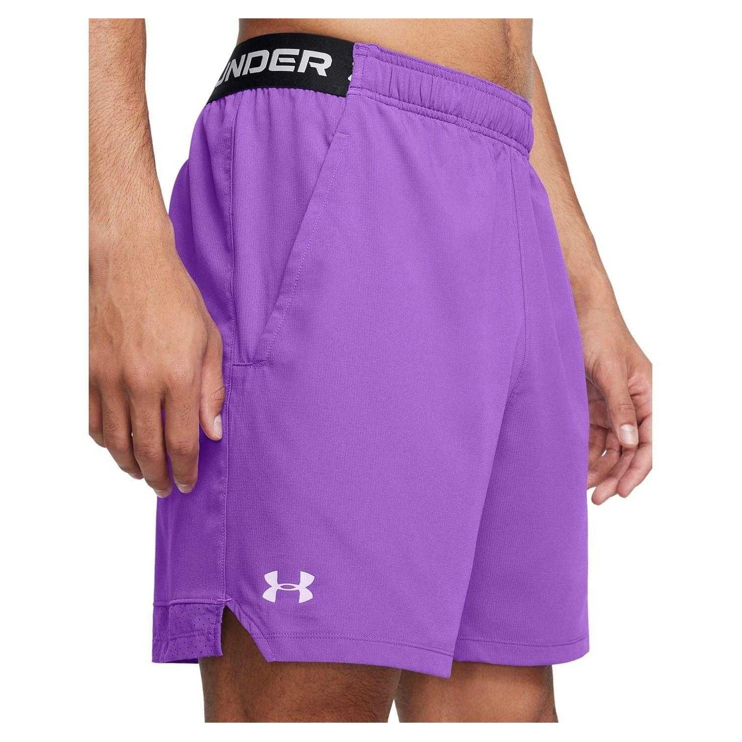 Purple - Side - Under Armour Mens Vanish Shorts