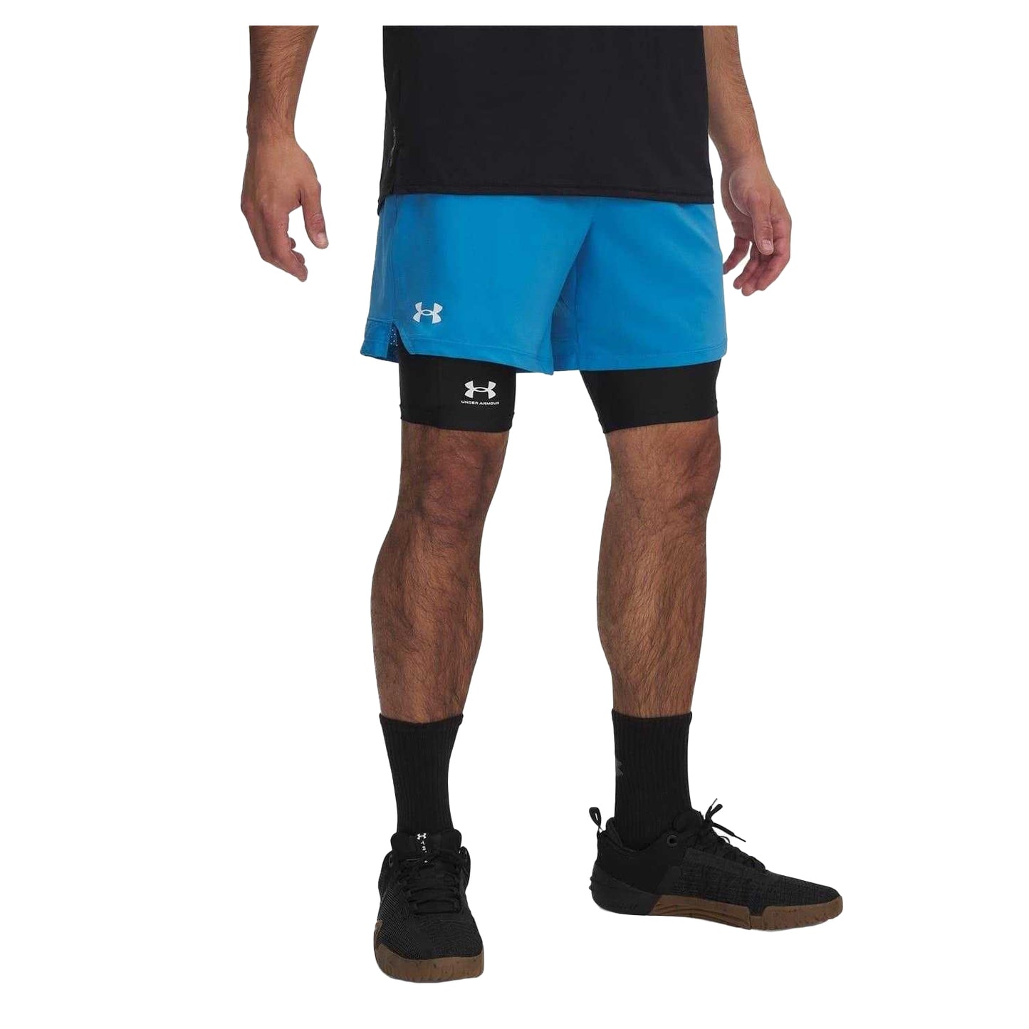 Blue - Front - Under Armour Mens Vanish Shorts