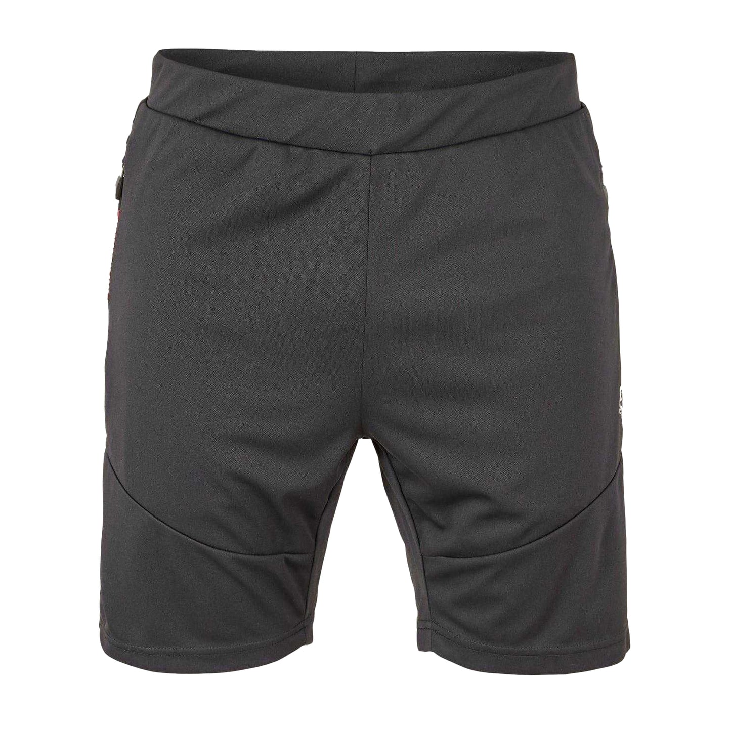 Jet Black - Front - Luke Mens Zip Pocket Slim Shorts