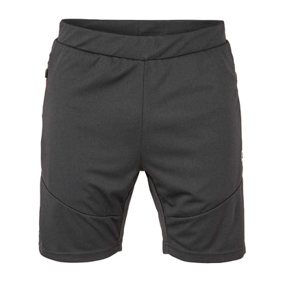 Jet Black - Front - Luke Mens Zip Pocket Slim Shorts