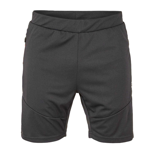 Jet Black - Front - Luke Mens Zip Pocket Slim Shorts